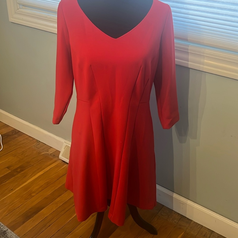 Ann Taylor Lined V-Neck Dress 12P